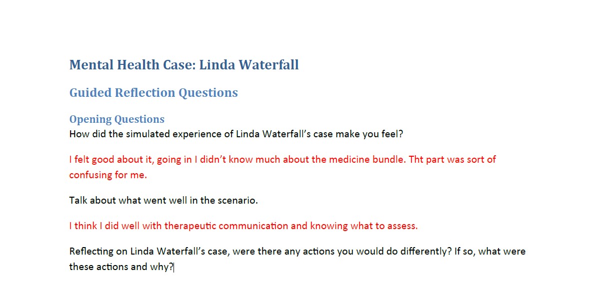 Psychosocial Nursing Care (NURS 302) Mental Health Linda Waterfall GRQ